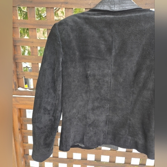 Vintage Leather & Suede Blazer - Picture 8 of 12